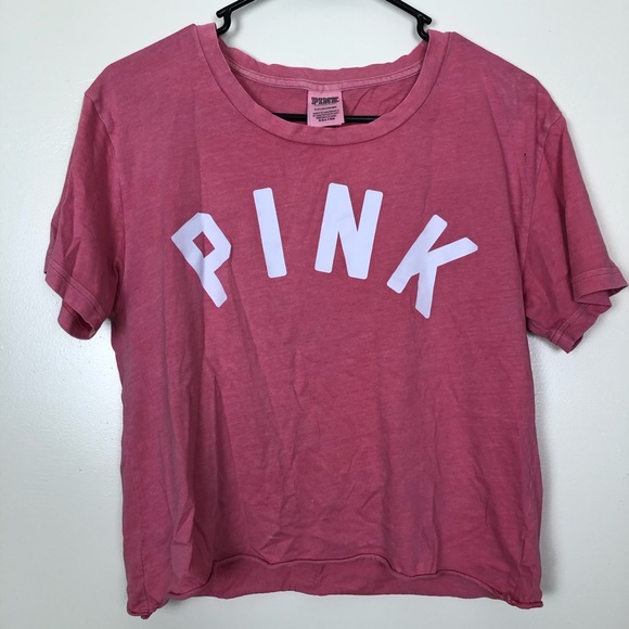 PINK Victoria's Secret Tops - ✨Pink Short Sleeve Crop Top✨